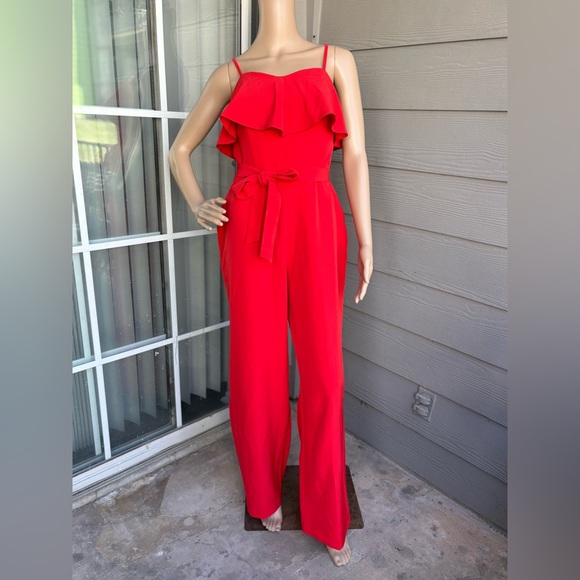 Thalia Sodi Red Jumpsuit - Picture 1 of 9
